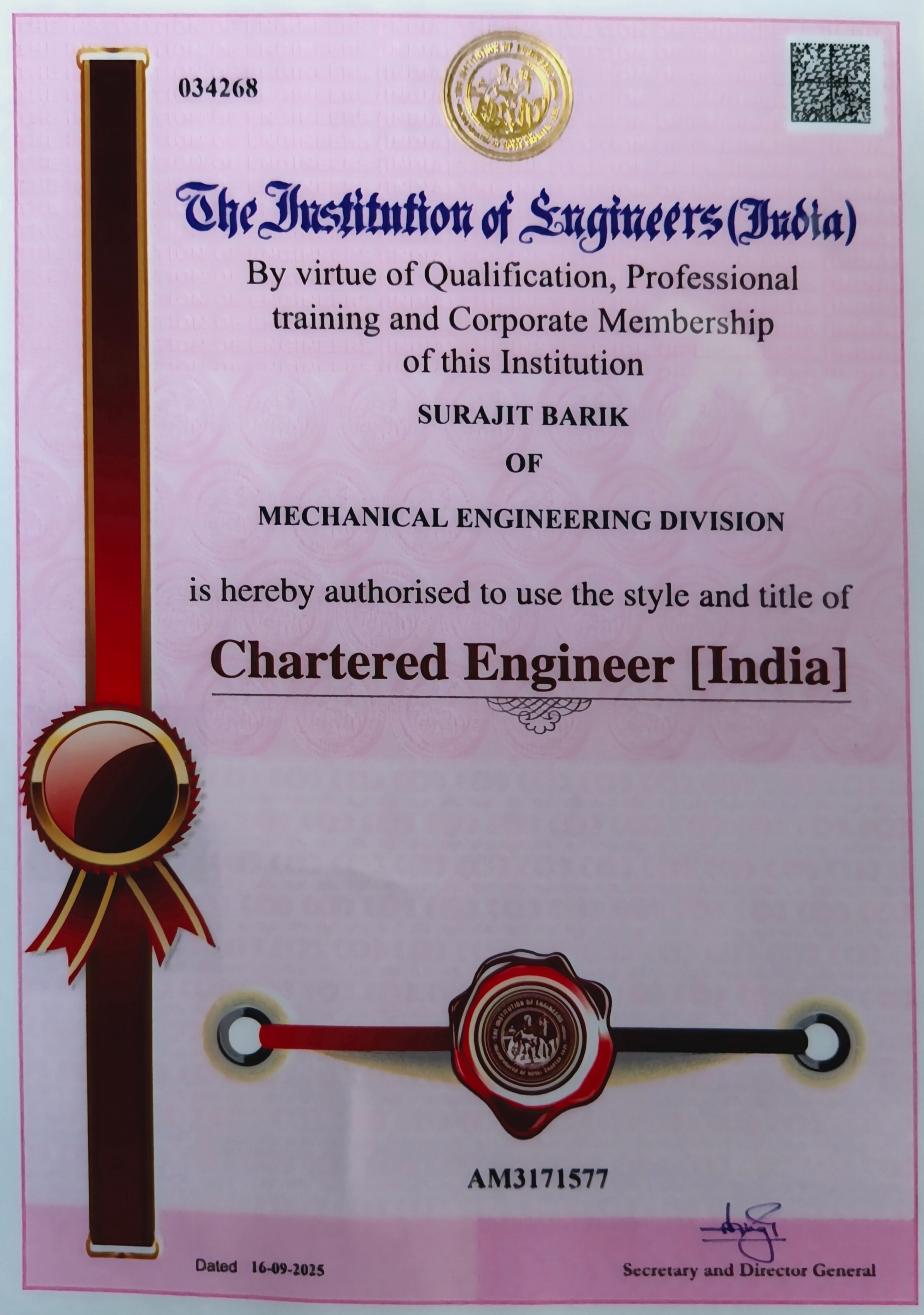 Being a Chartered Engineer (India) – A Personal Reflection